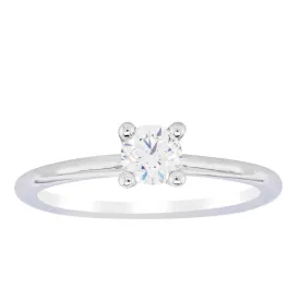 18ct White Gold .40ct Diamond Melba Ring