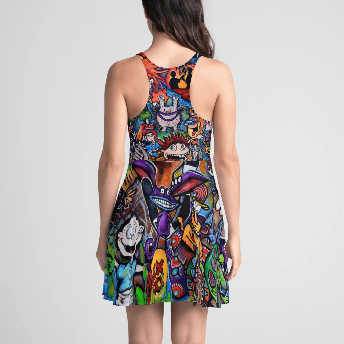 90s Nostalgia Racerback Tank Dress