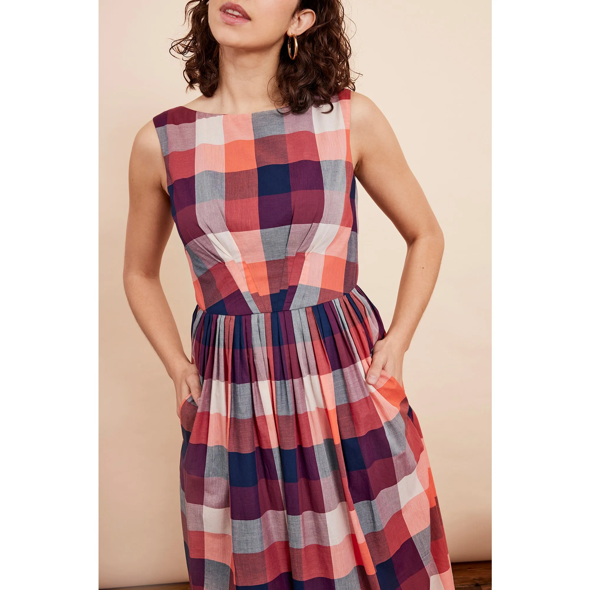 Abigail Dress - Cherry Plaid