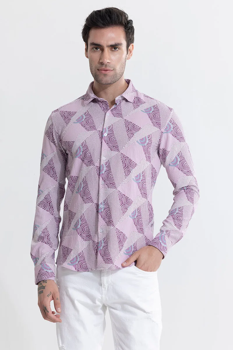 Abstract Trio Lilac Shirt