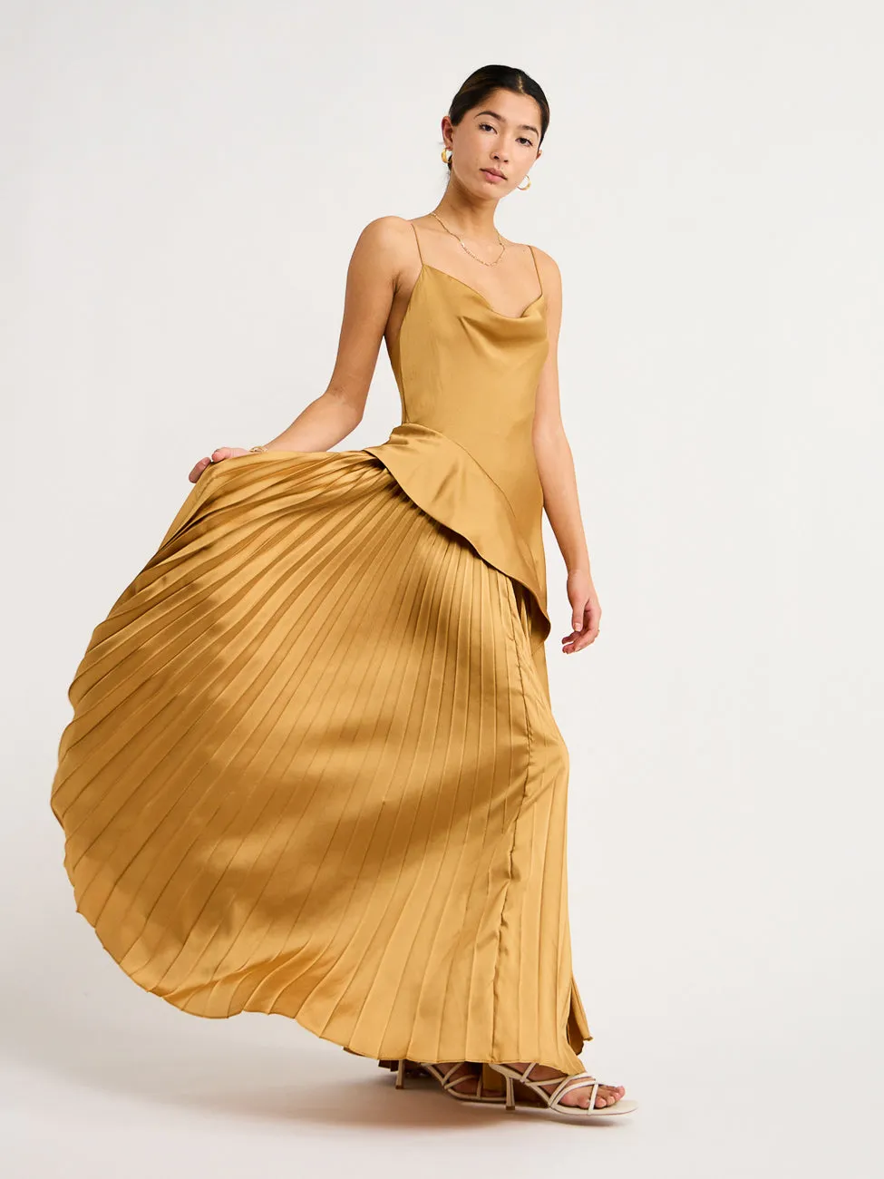 Caramel-colored Acler OSullivan Dress: Elegant and Chic Option