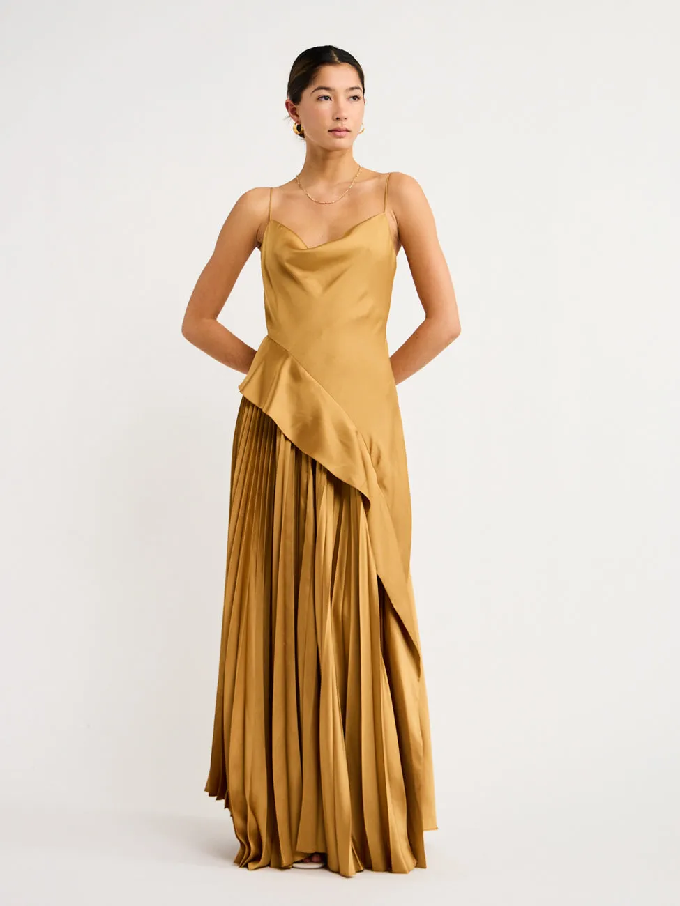 Caramel-colored Acler OSullivan Dress: Elegant and Chic Option