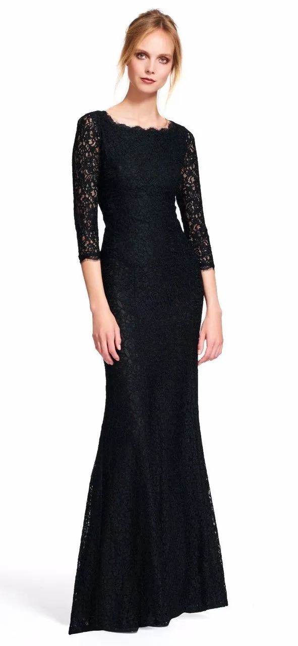 Adrianna Papell - Quarter Sleeve Lace Dress  91880500