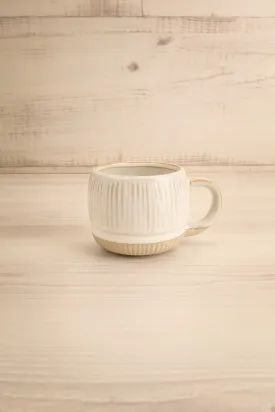 Aesculus | Round Striped Stoneware Mug