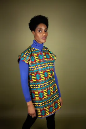 African Shift Dress In Kente