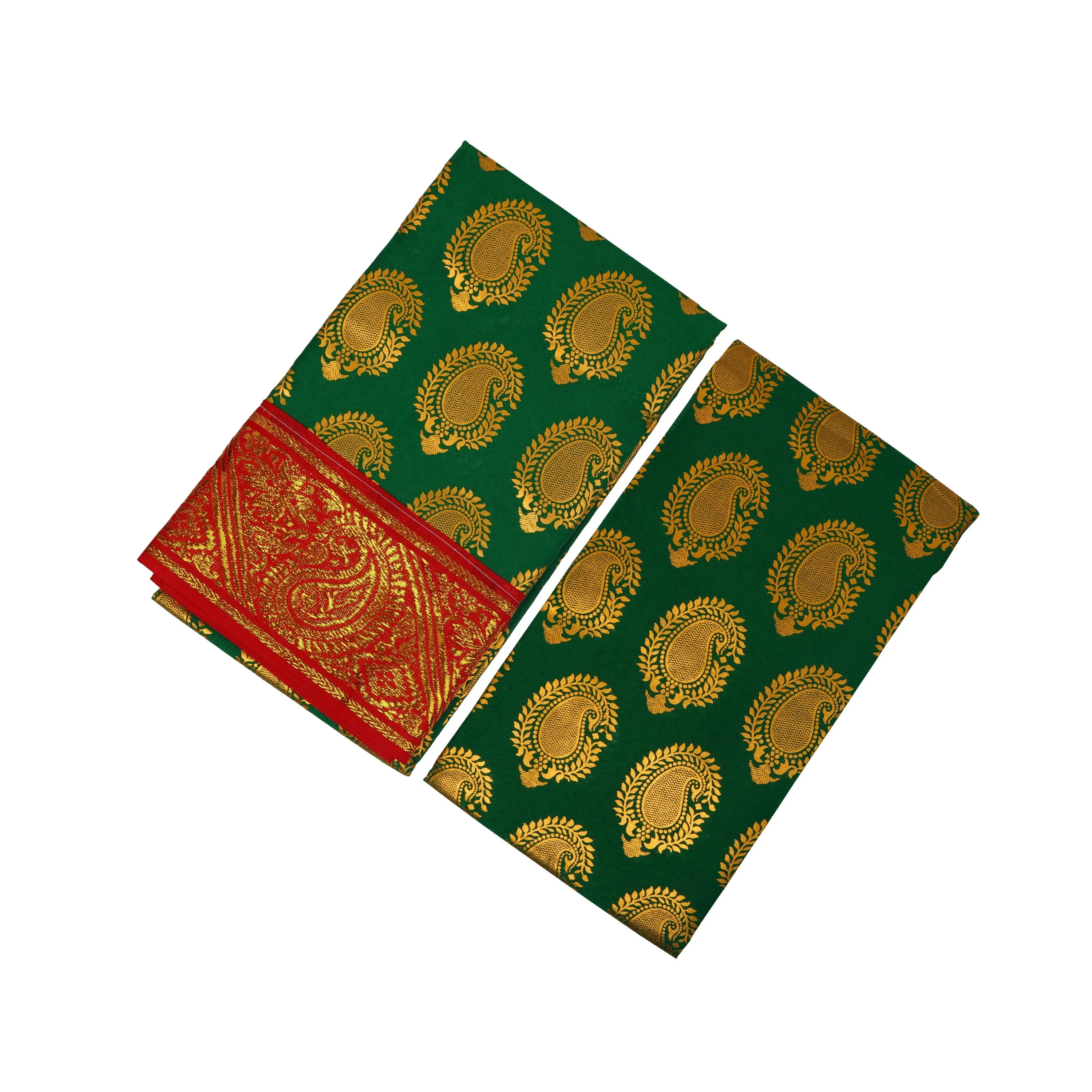 Amman Saree - 6 Yards | Butta Pattu Devi Dress for Goddess | Traditional Assorted Color Saree