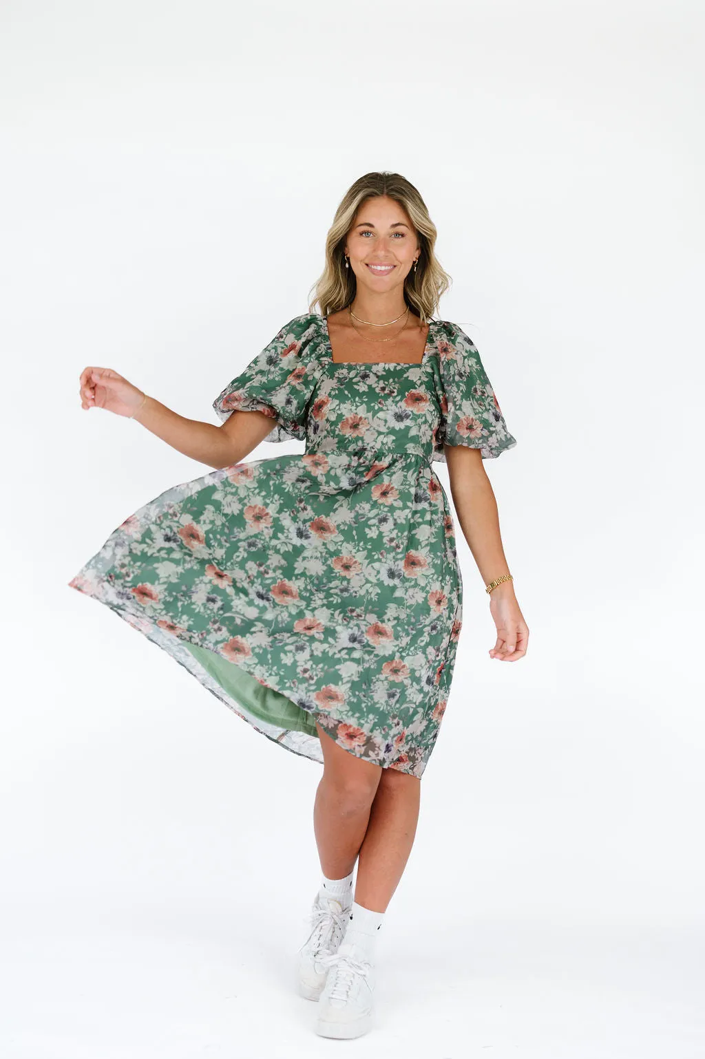 Ashley Dress in Green