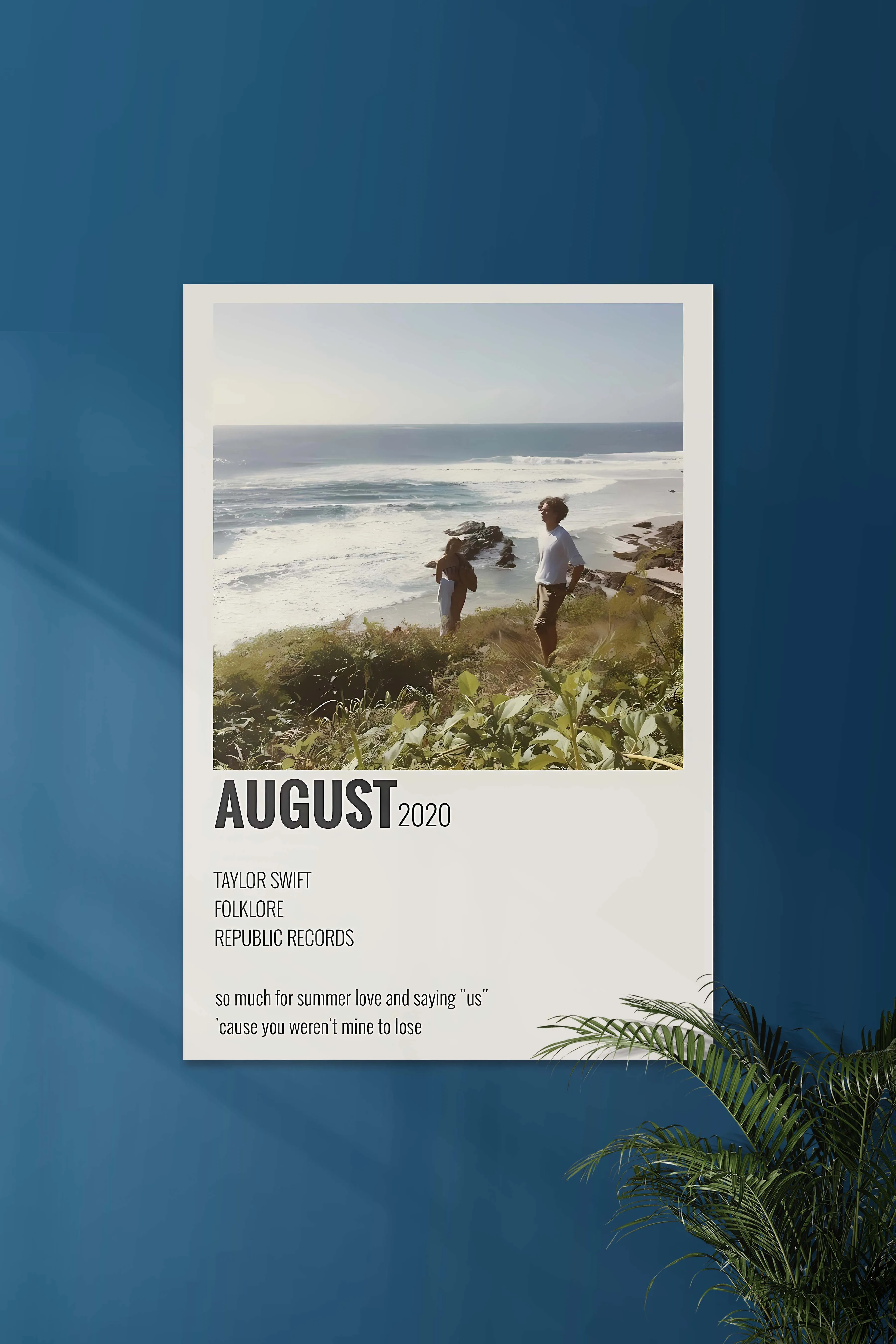 August x Taylor Swift | Music Card | Music Artist Poster