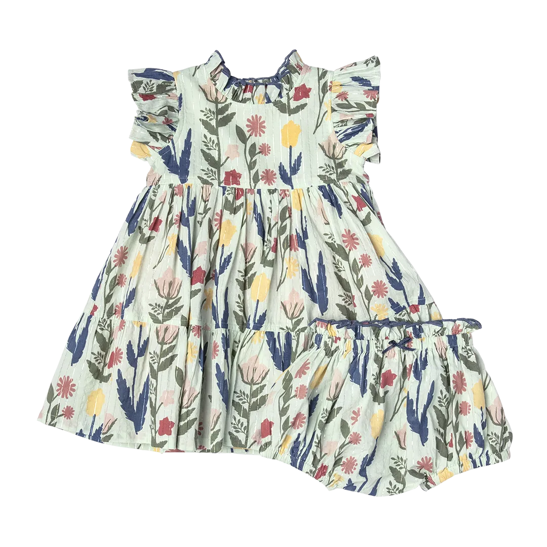 Baby Girls Jennifer Dress Set - Paper Floral