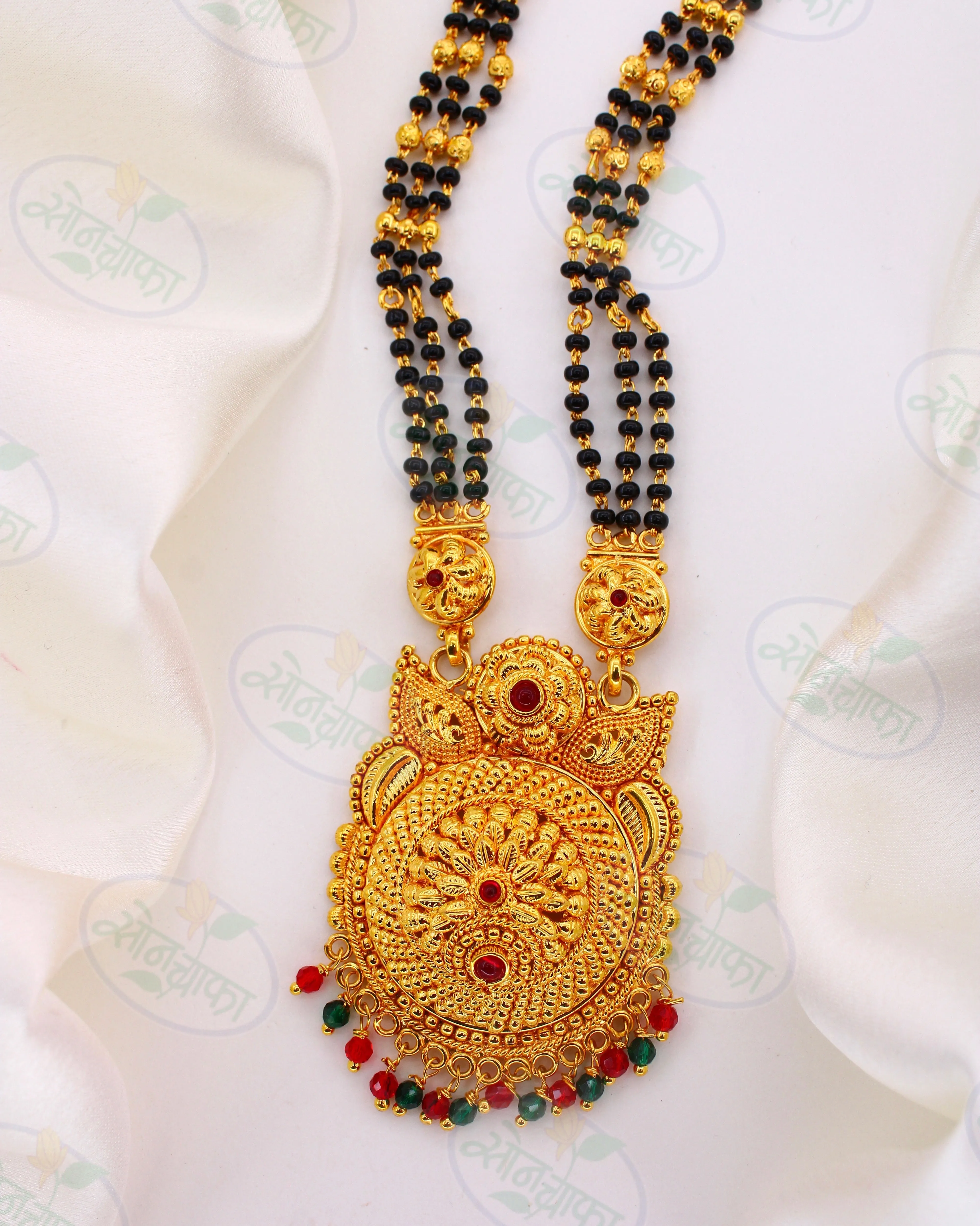 BLACK BEADS DESIGNER  MANGALSUTRA