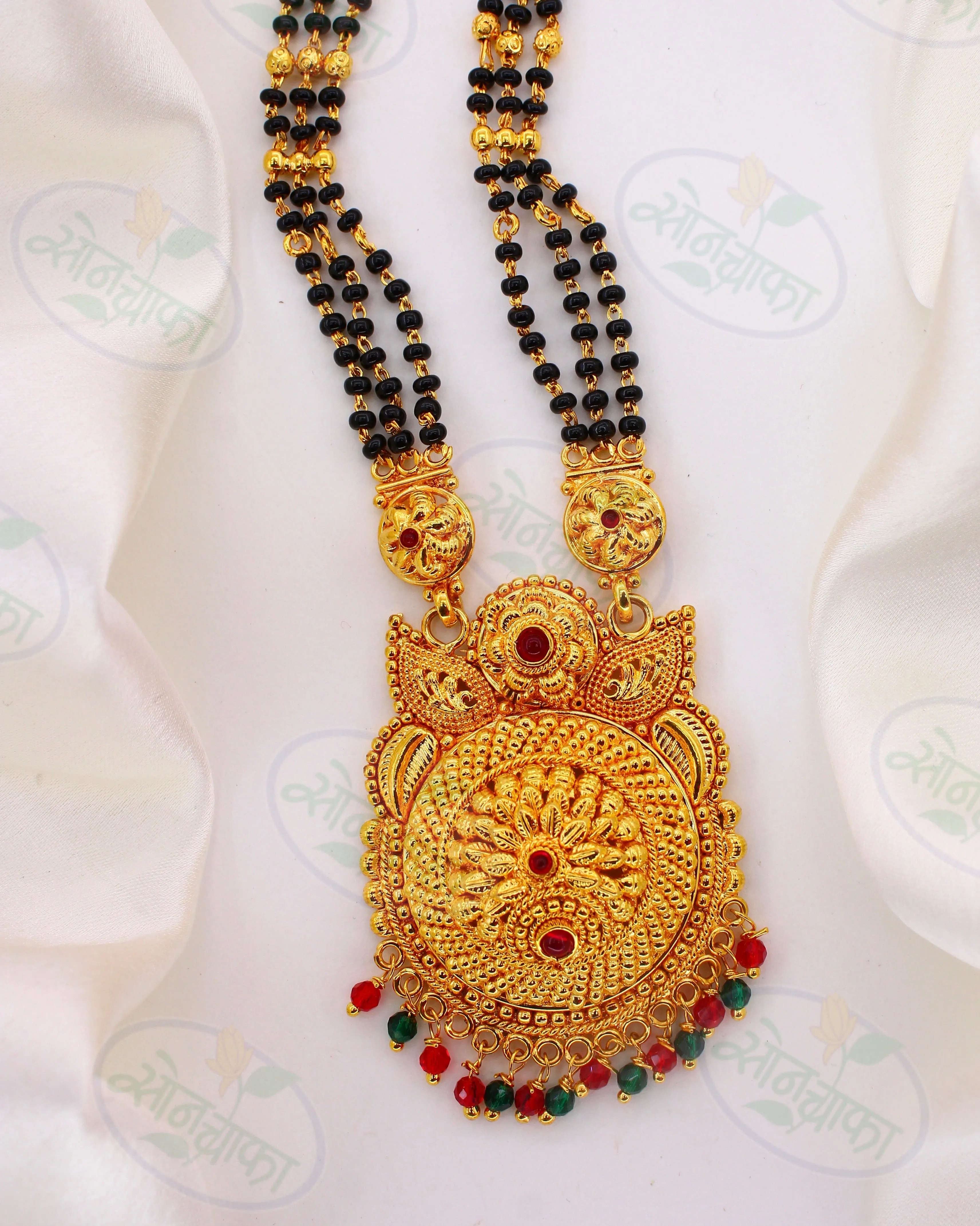 BLACK BEADS DESIGNER  MANGALSUTRA