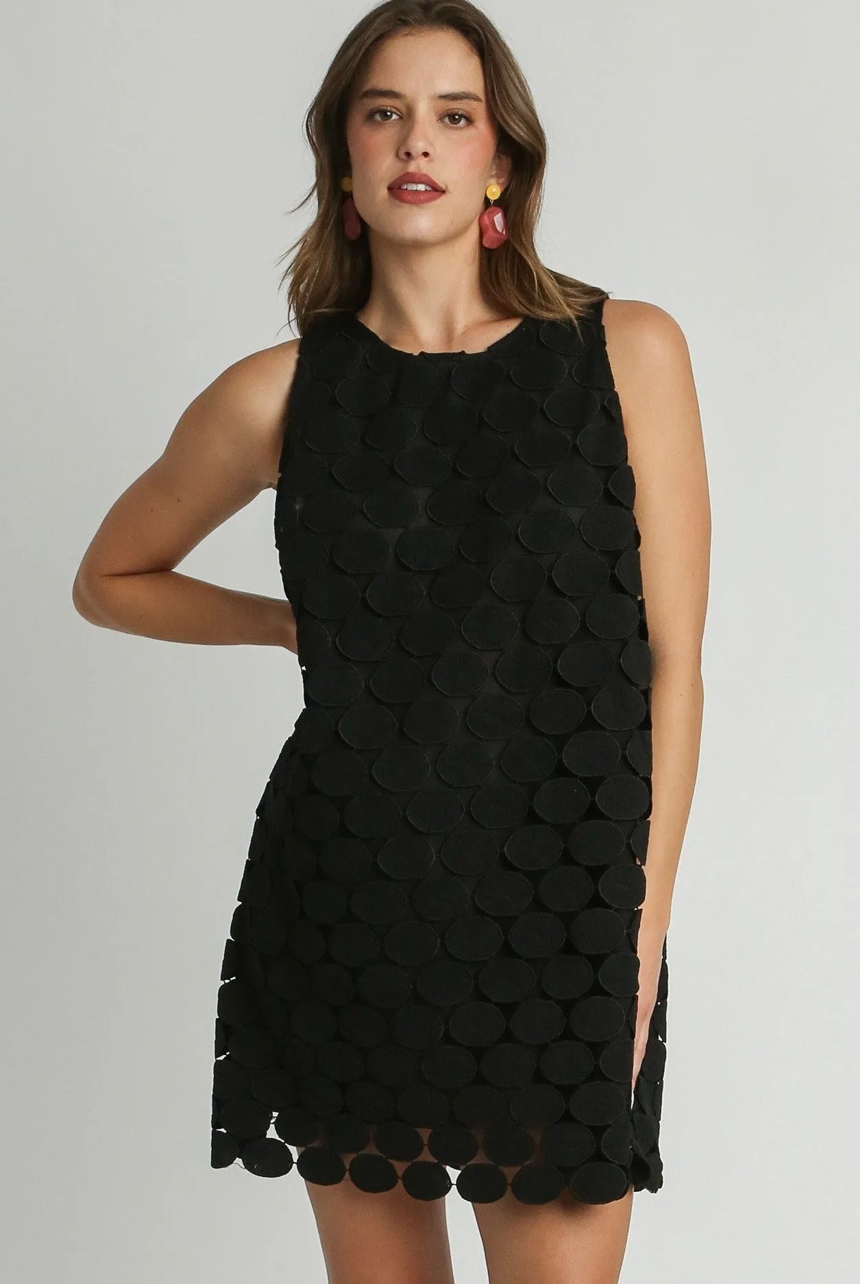 Black Dot Shift Dress