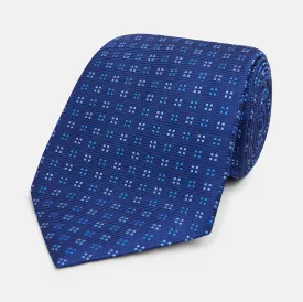 Blue Multi Dot Silk Tie