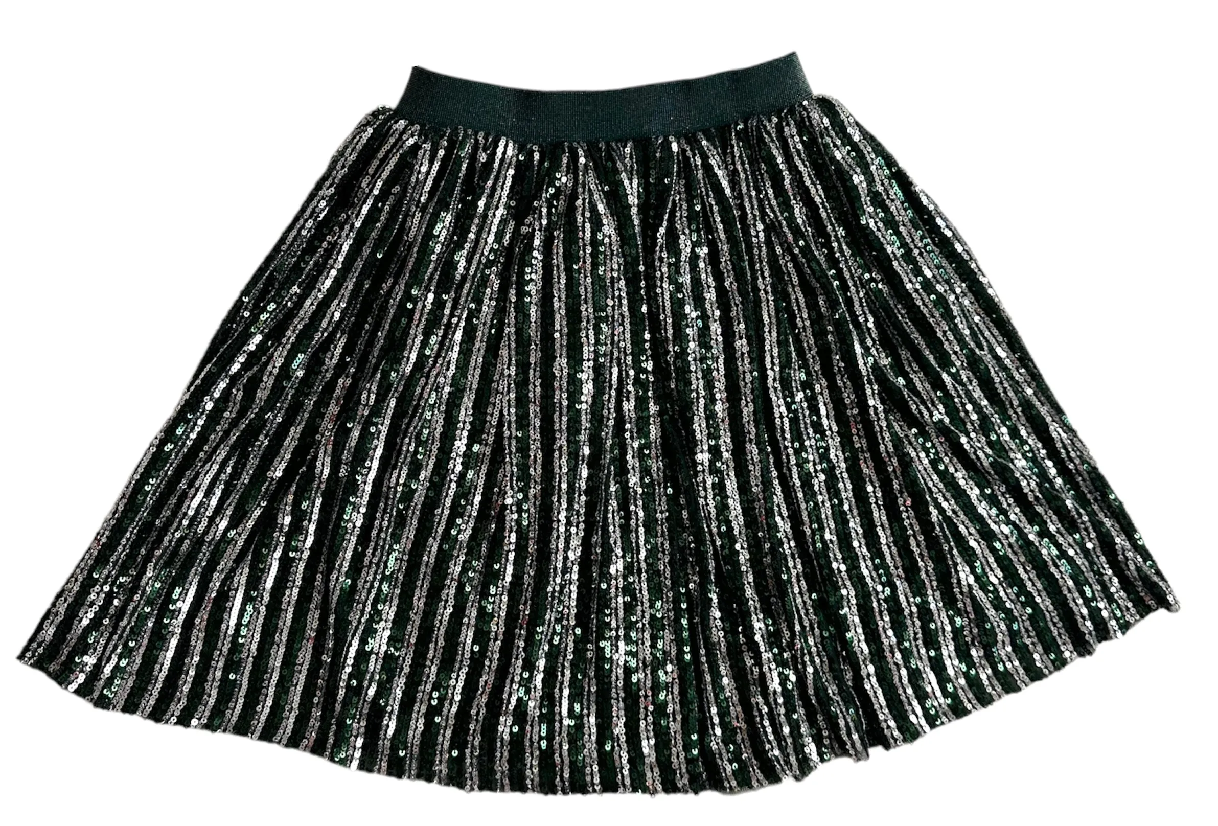 Candy Cane Sequin Striped Skirt