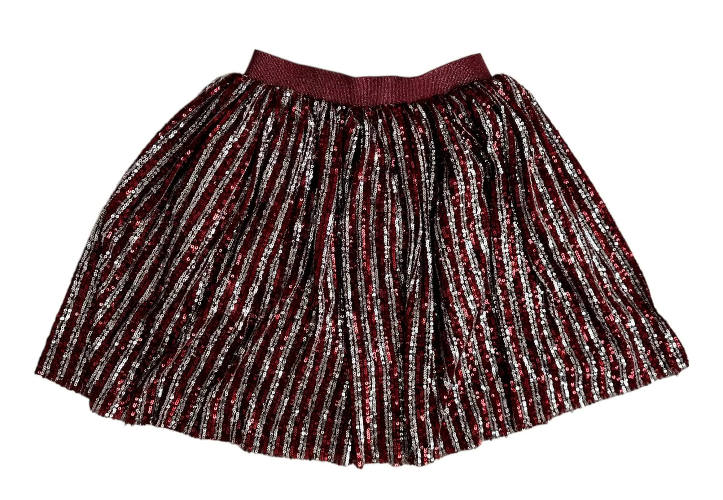 Candy Cane Sequin Striped Skirt