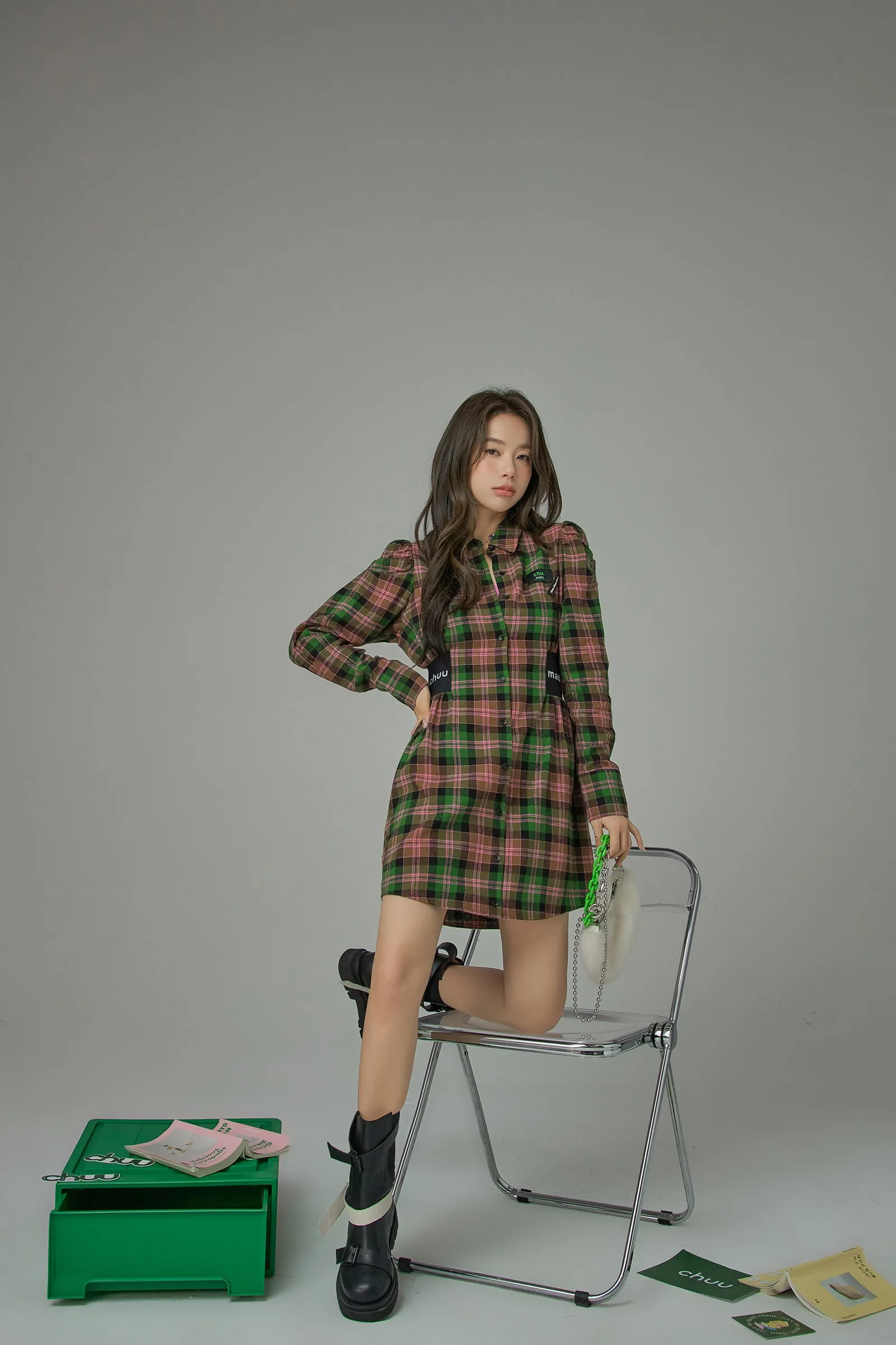 Catching Feelings Checkered Dress