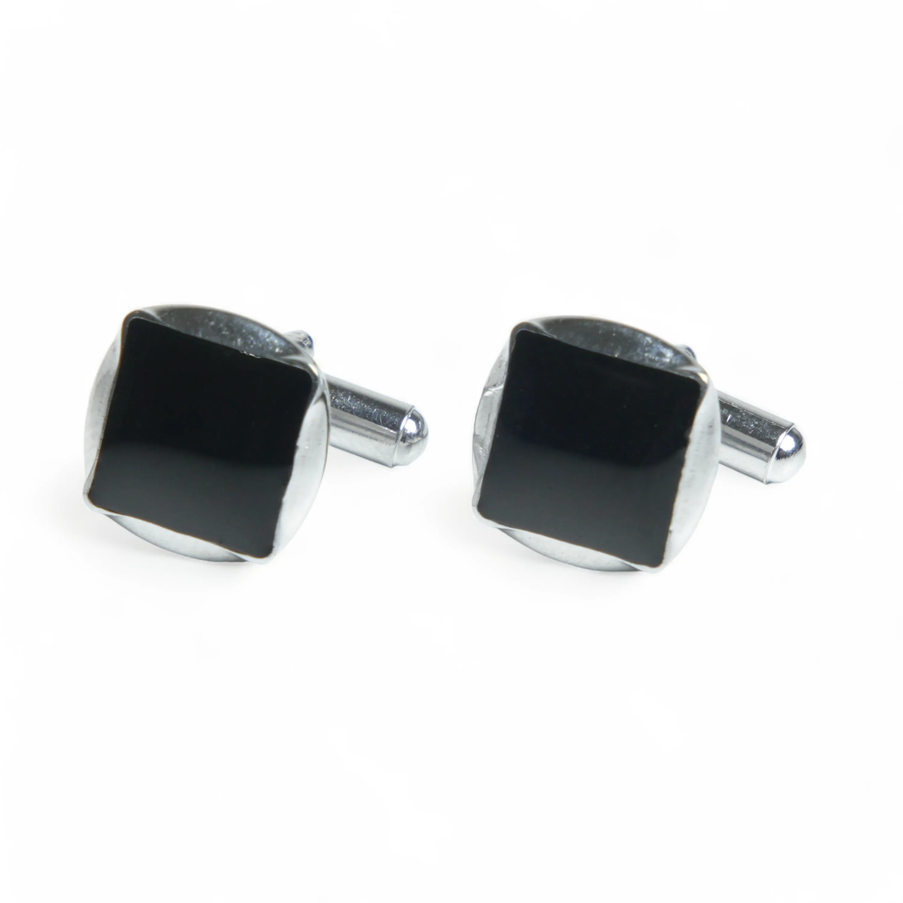 Chokore Circular Square Cufflinks (Black)