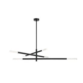 Crescendo 6 Light Adjustable Chandelier - Black