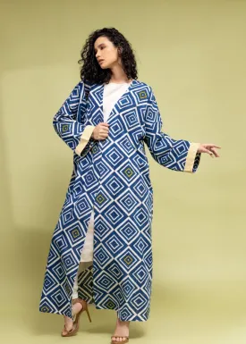 Diamond Indigo Abaya