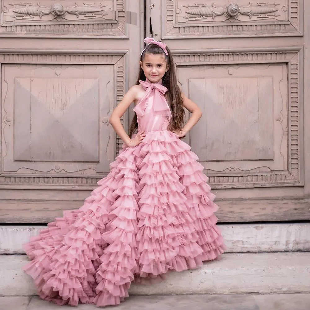 Elegant Tulle Mother and Daughter Luxury Puffy Dresses