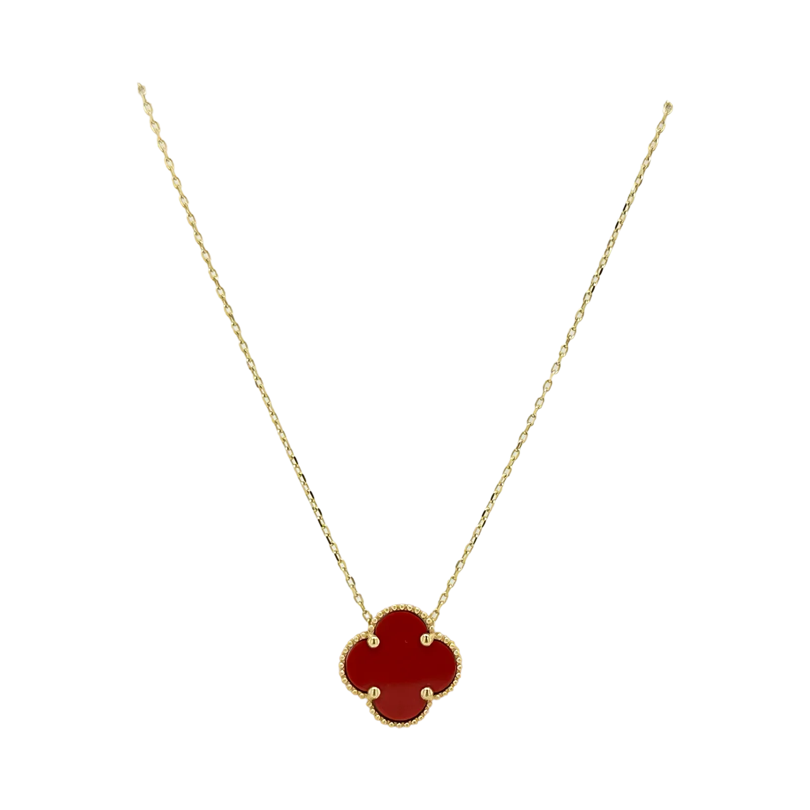 ENAMEL CLOVER NECKLACE