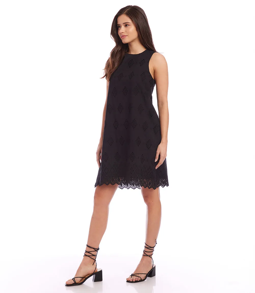 Eyelet Shift Dress