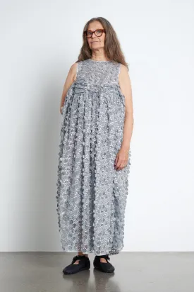 FILIPPA | DRESS CASSIOPÉ TULLE APPLIQUE SILVER