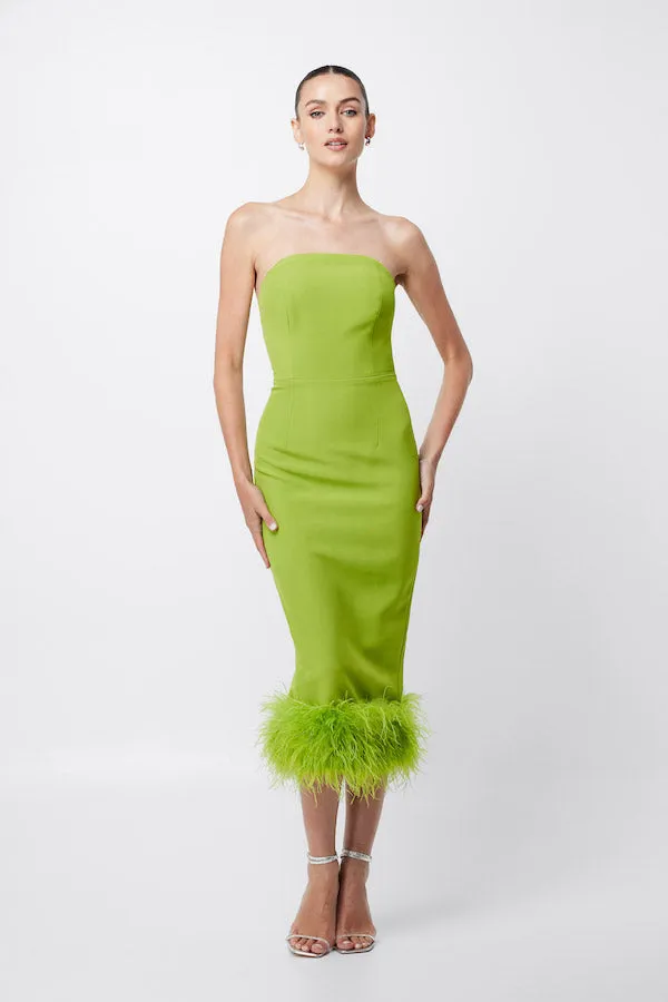 Focal Point Midi Dress Green