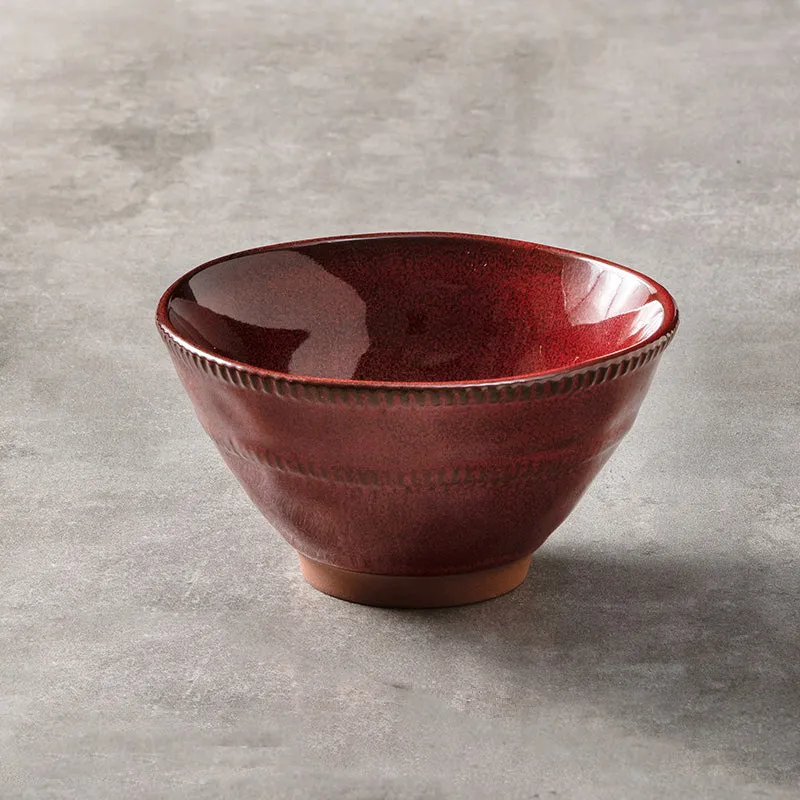 Glazed Terracotta Stoneware Serving Bowls