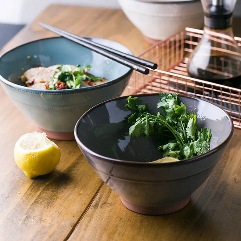 Glazed Terracotta Stoneware Serving Bowls