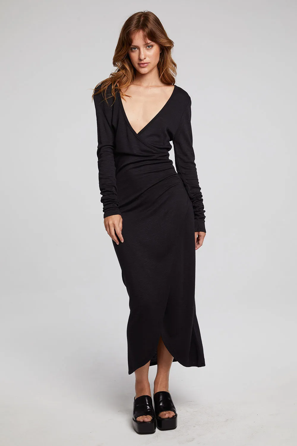 Harmony Licorice Midi Dress