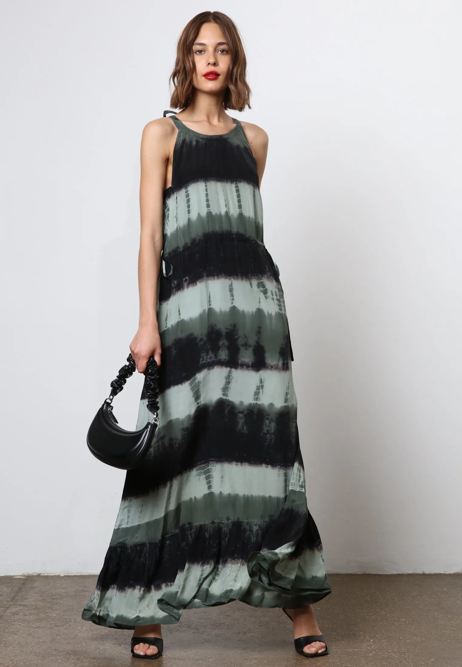 HIDDEN MAXI DRESS ELECTRA GREEN