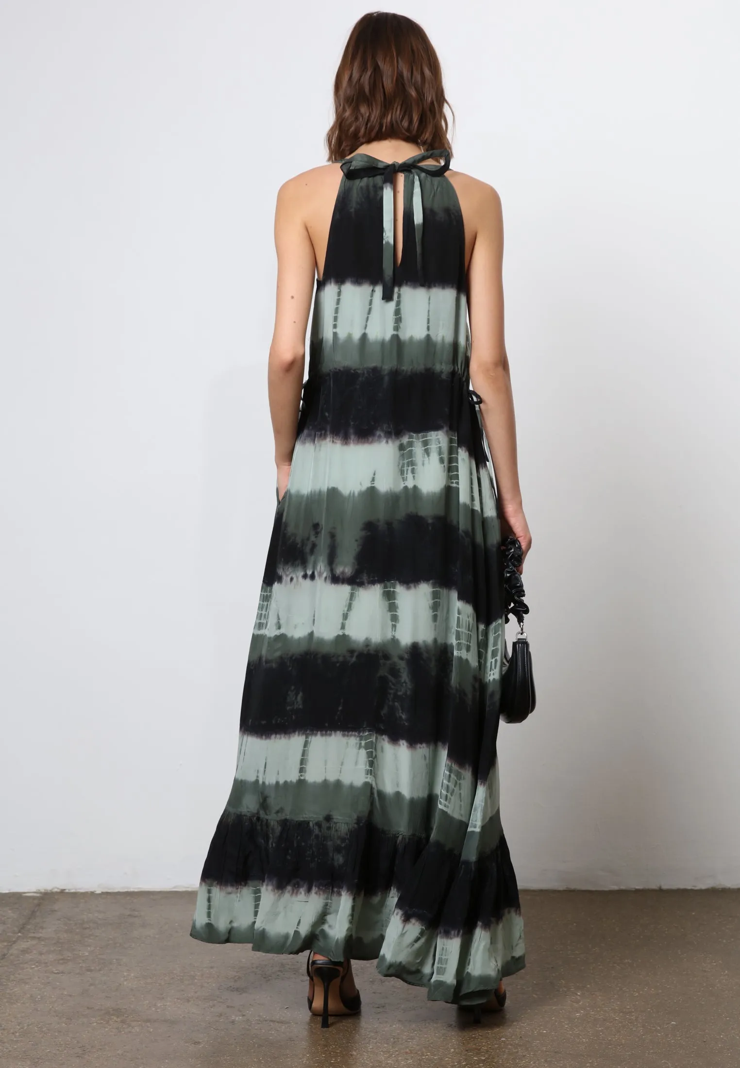 HIDDEN MAXI DRESS ELECTRA GREEN