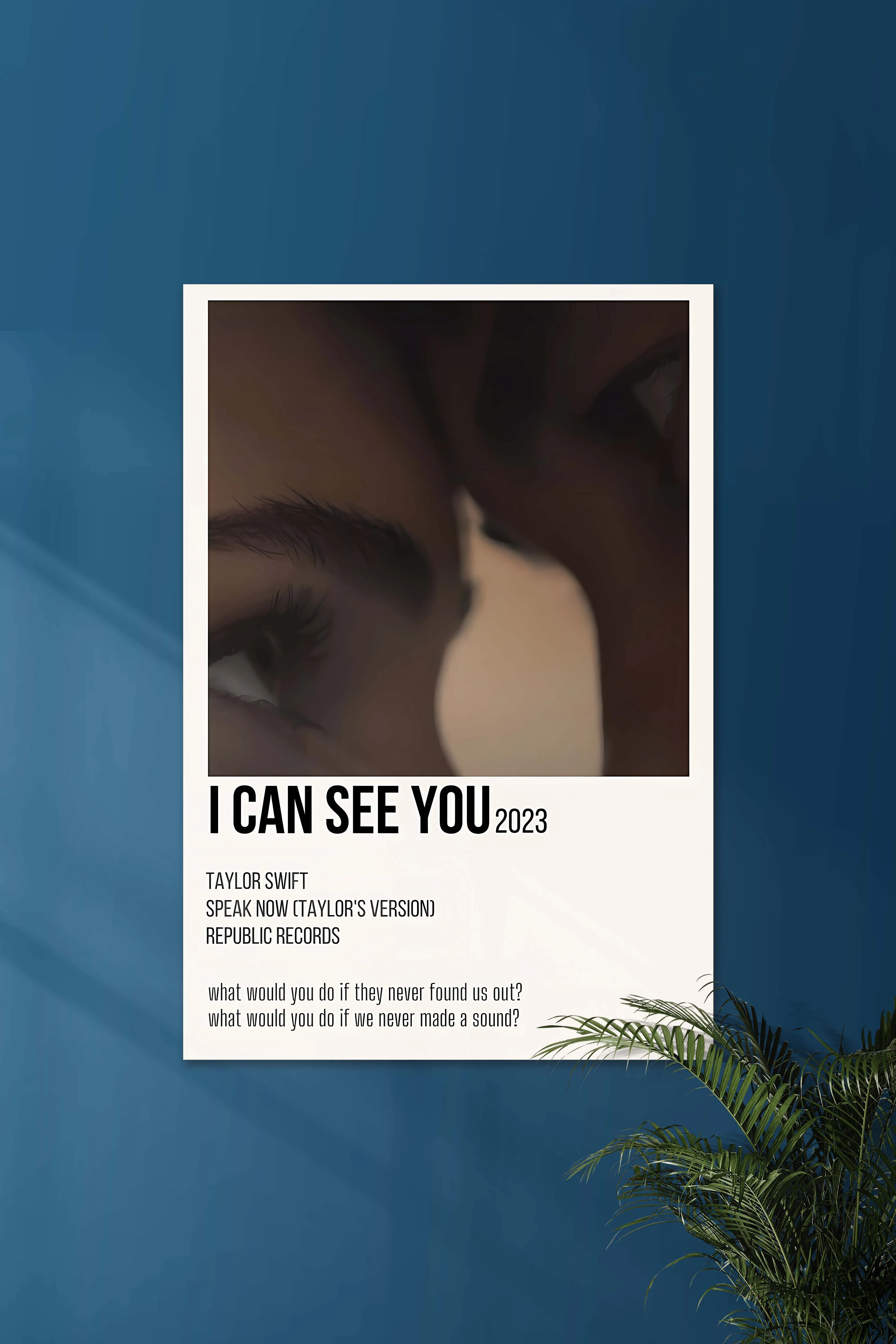 I Can See You x Taylor Swift | Music Card | Music Artist Poster