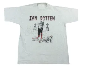 IAN ROTTEN WHO'S THE MAN T-SHIRT MEDIUM