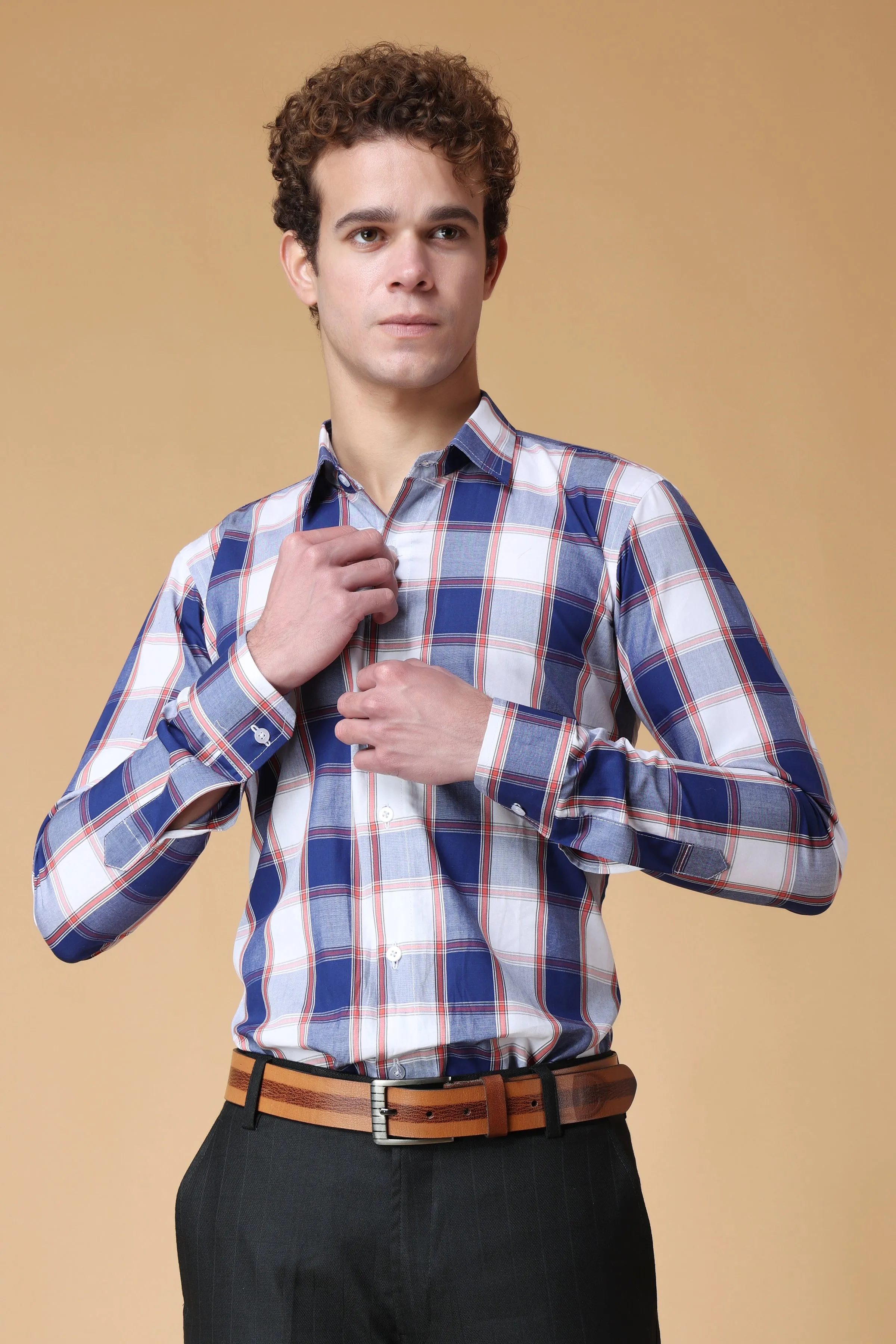 Indigo Berry Checked Shirt