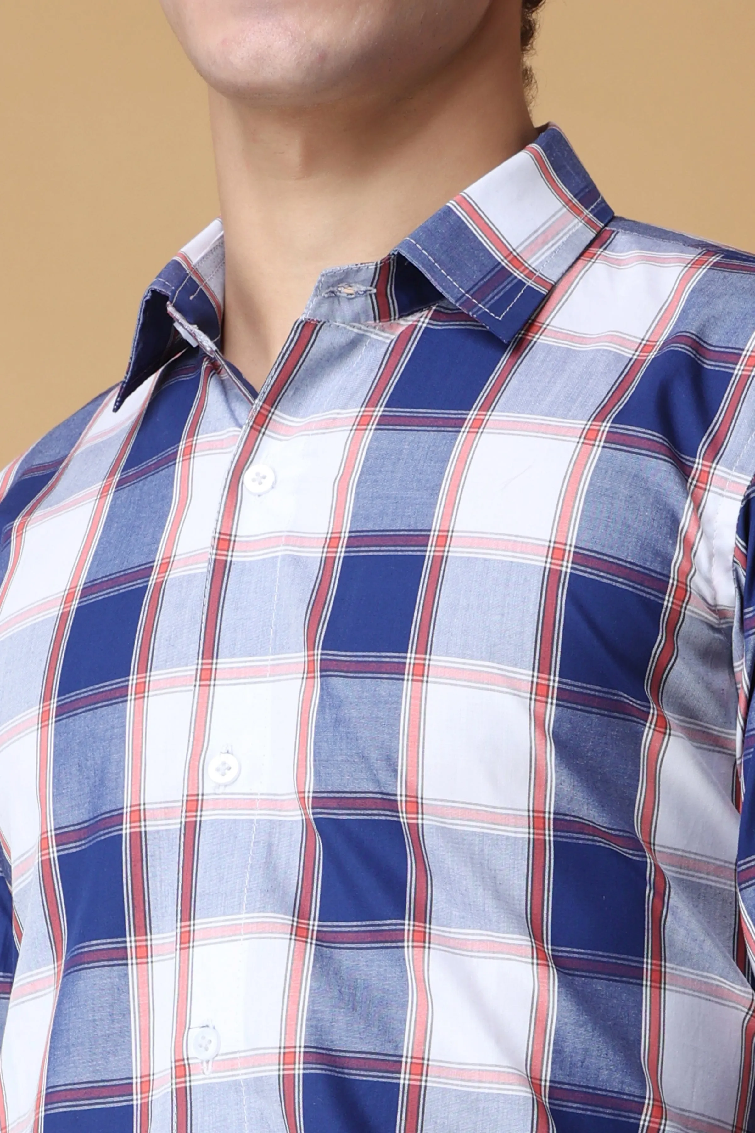 Indigo Berry Checked Shirt