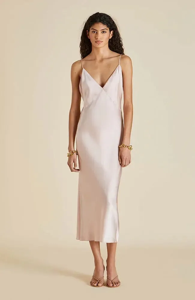 Issa Oyster Silk Slip Dress