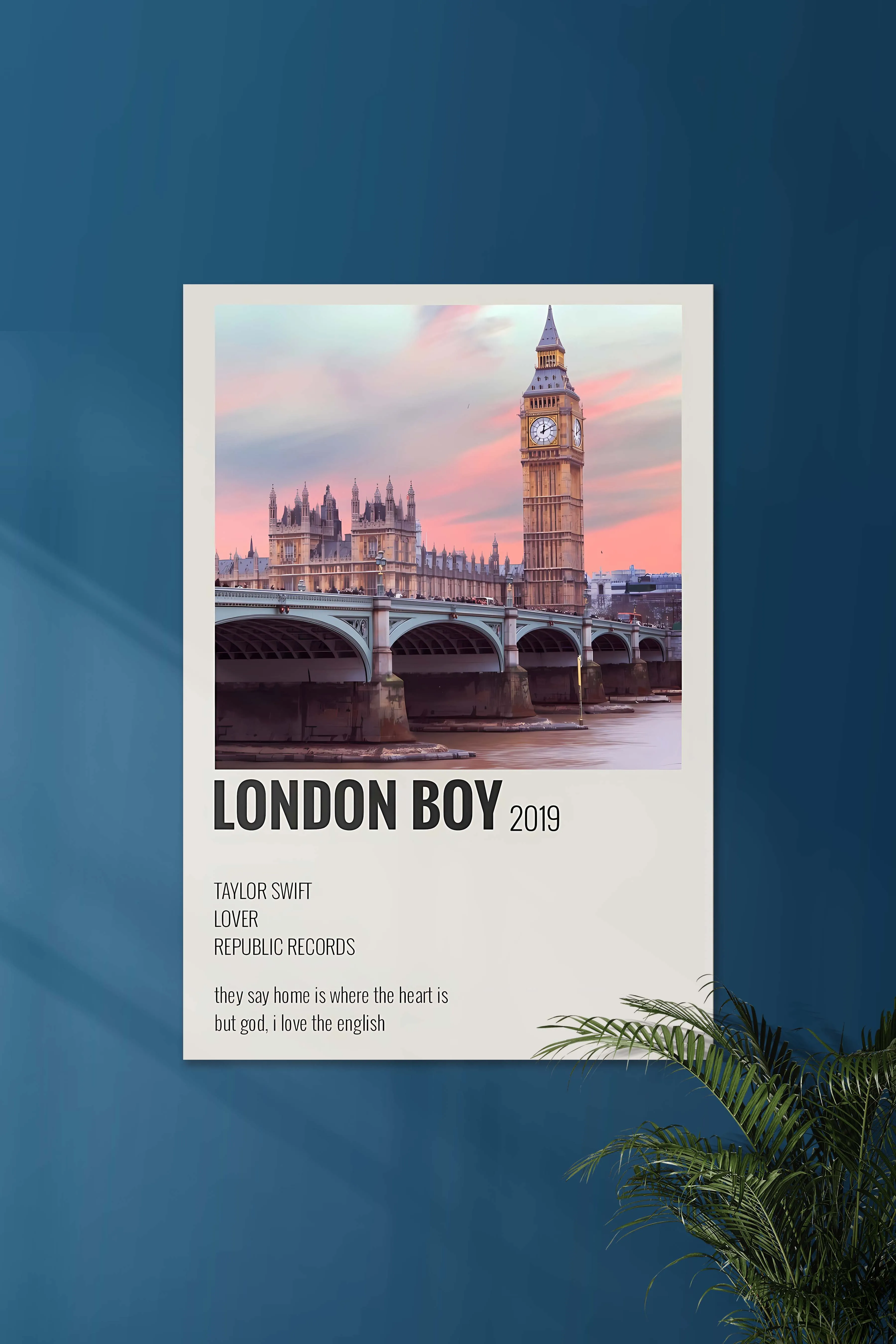 London Boy x Taylor Swift | Music Card | Music Artist Poster