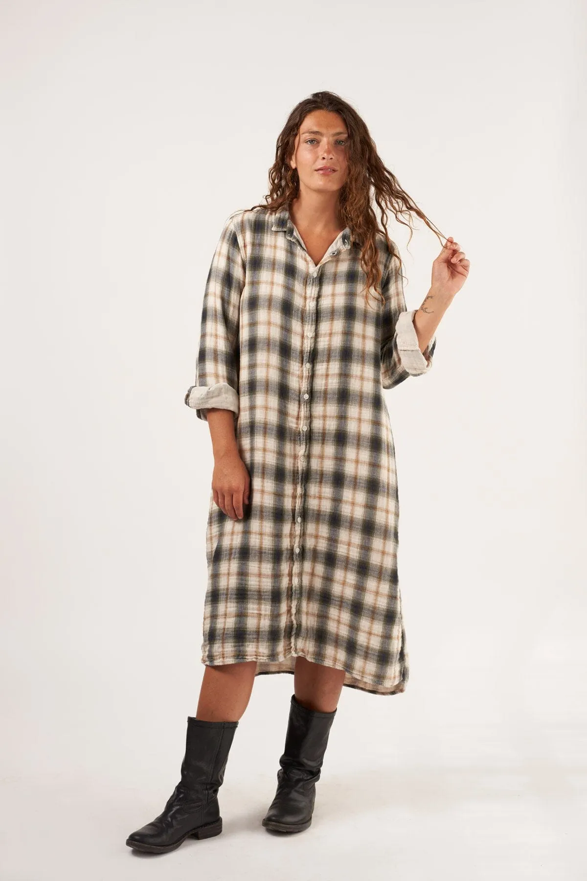 Maxi - Double Cotton Gauze Plaid