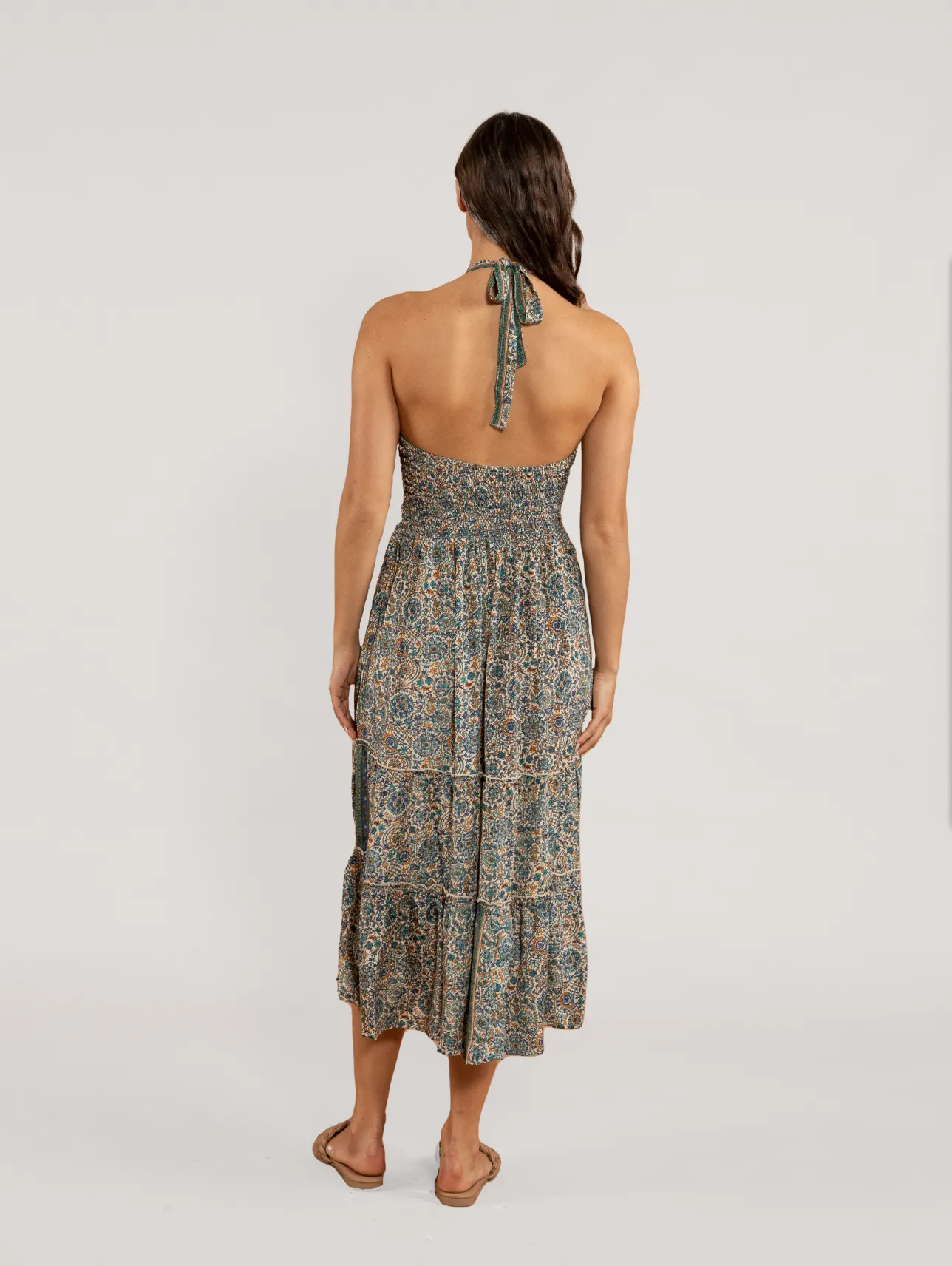 Moulika Halter Midi Dress