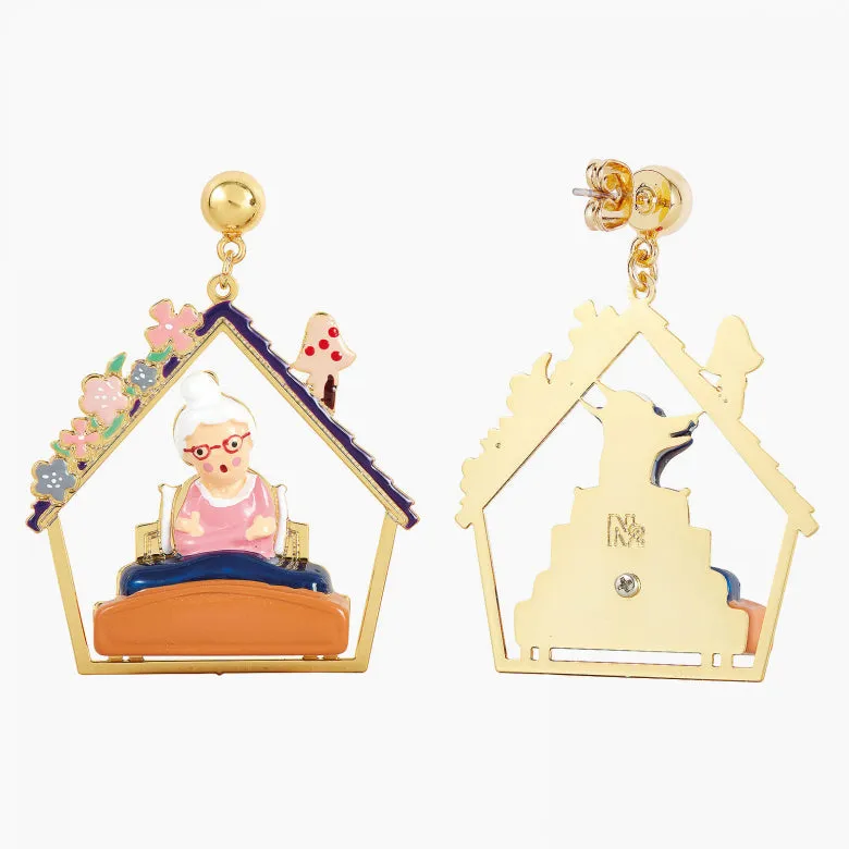 N2 - APBB105 Grandmother and Big Bad Wolf post earrings