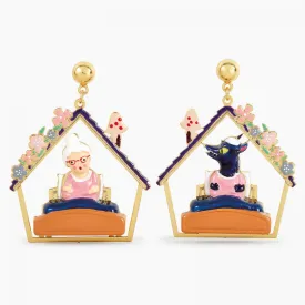 N2 - APBB105 Grandmother and Big Bad Wolf post earrings