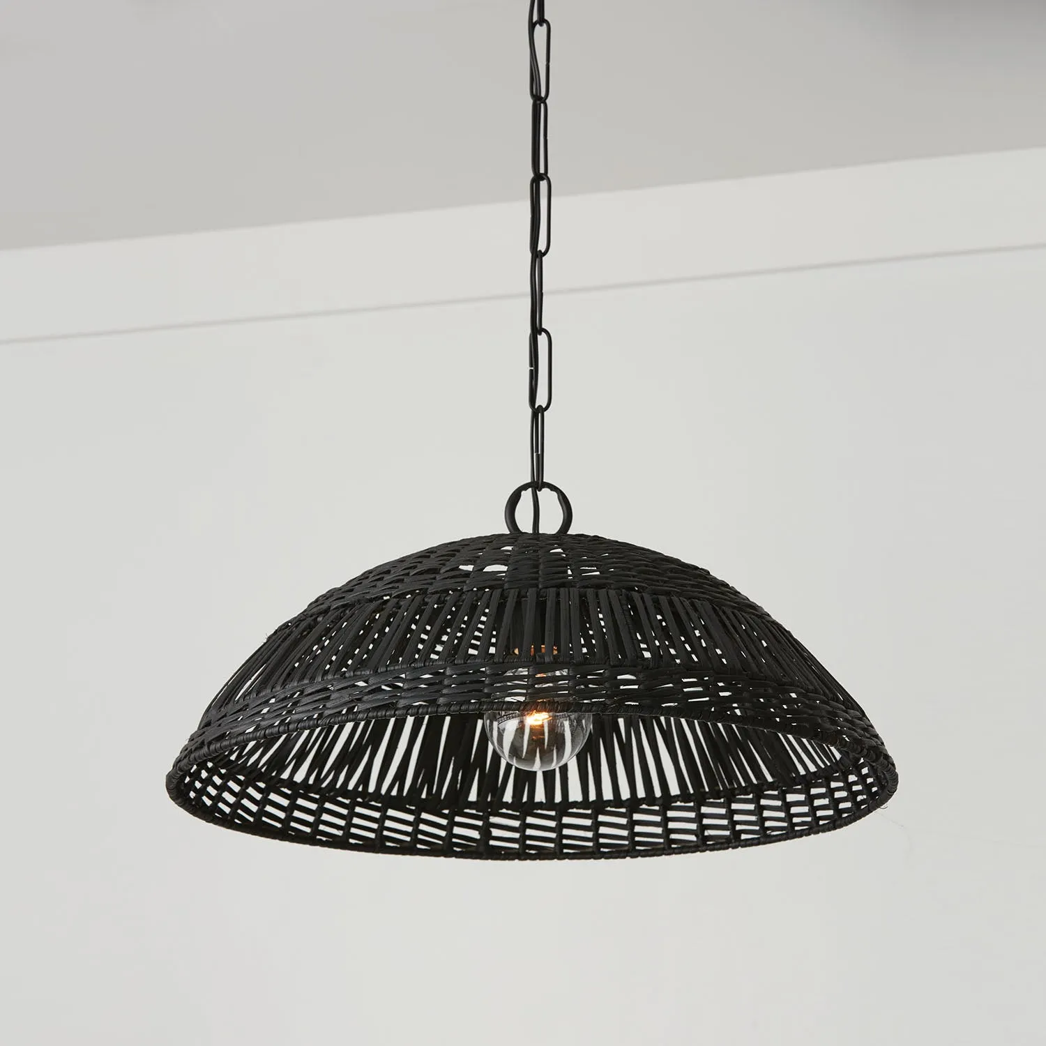 Naomi 1 Light Pendant - Small - Matte Black