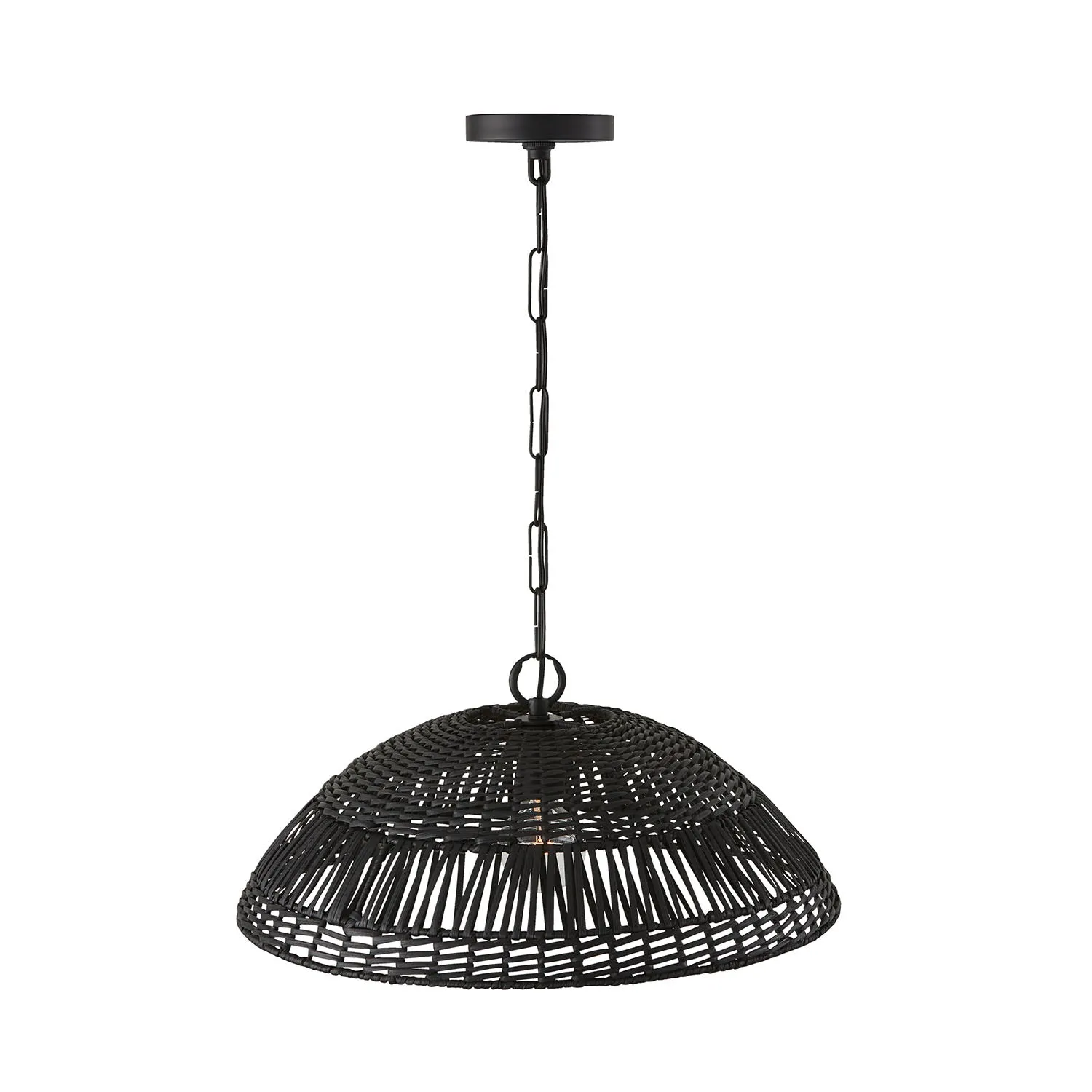 Naomi 1 Light Pendant - Small - Matte Black