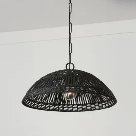 Naomi 1 Light Pendant - Small - Matte Black