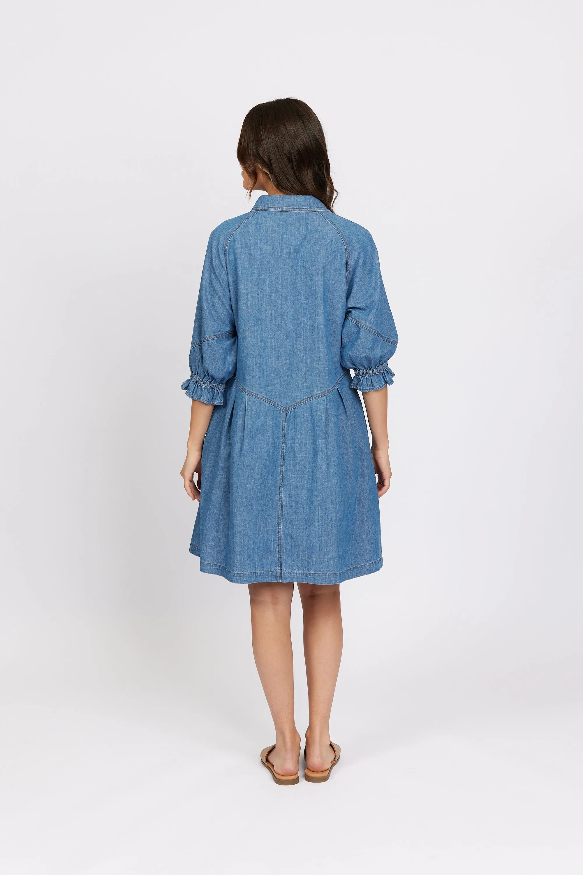 Piper Dress -Blue Wash