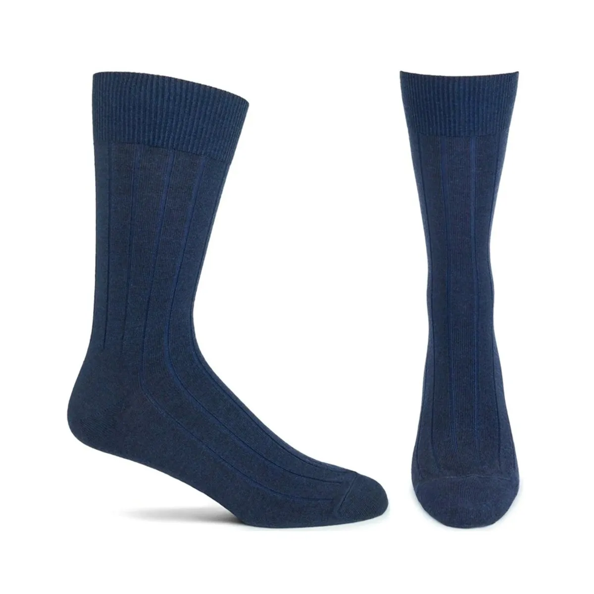 Ribbed Wool and Silk Basic Sock