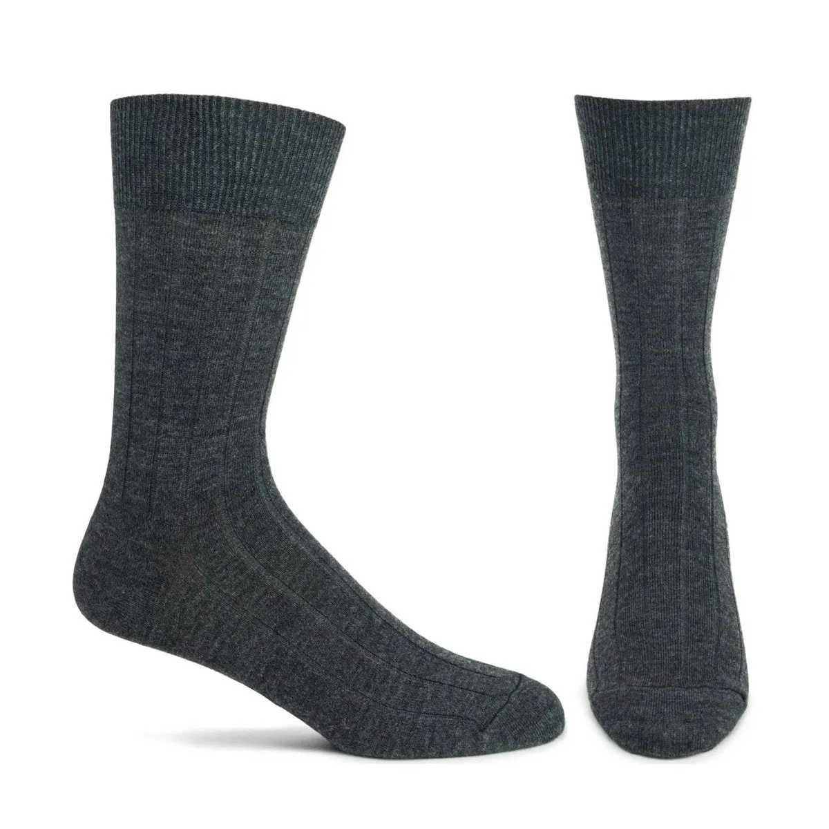 Ribbed Wool and Silk Basic Sock