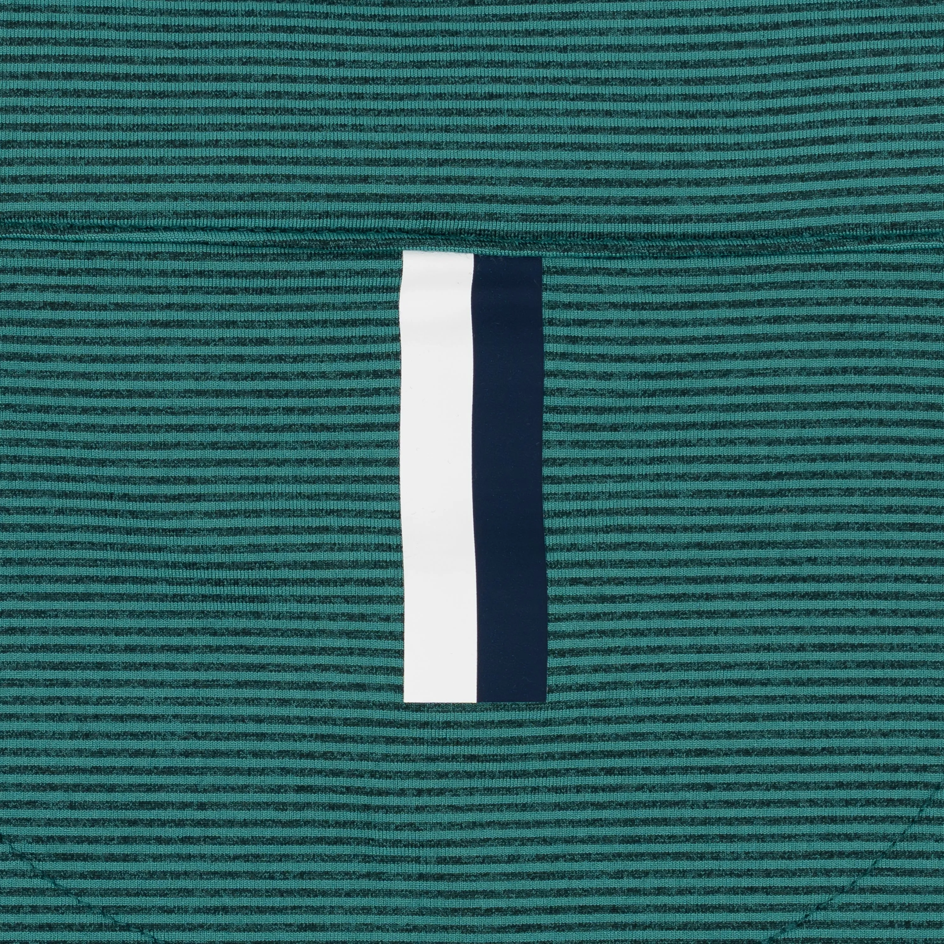 Riva Heather Stripe Performance Q-Zip | The Riva Heather Stripe - Leaf Green/Ponderosa Green